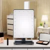 Travel Luminous Cosmetic Touch Screen On/Off with Removable 10x Magnifying Portable Table 20 Lighted LED Makeup Mirror