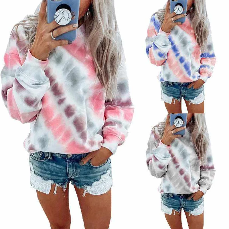 Women Sweatshirt Casual Long Sleeve Pullover Print Crewneck Women Hoodies Soft Tie Dye Sweatshirt
Women Sweatshirt Casual Long Sleeve Pullover Print Crewneck Women Hoodies Soft Tie Dye Sweatshirt