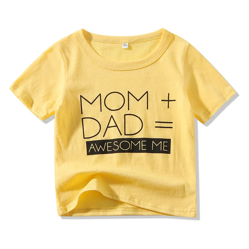Summer 2020 New Products Simple Design Letters Cotton T-shirt Baby Short-sleeve Cute T-shirt Kids Girls Trendy Breathable Top
Summer 2020 New Products Simple Design Letters Cotton T-shirt Baby Short-sleeve Cute T-shirt Kids Girls Trendy Breathable Top