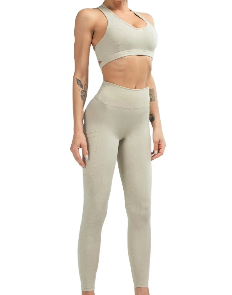 Custom Plus Size Women Nylon Gym Set Halter Backless Running Bra Push Up Yoga Pants 2 Piece Sport Suit, As picture show
Custom Plus Size Women Nylon Gym Set Halter Backless Running Bra Push Up Yoga Pants 2 Piece Sport Suit, As picture show