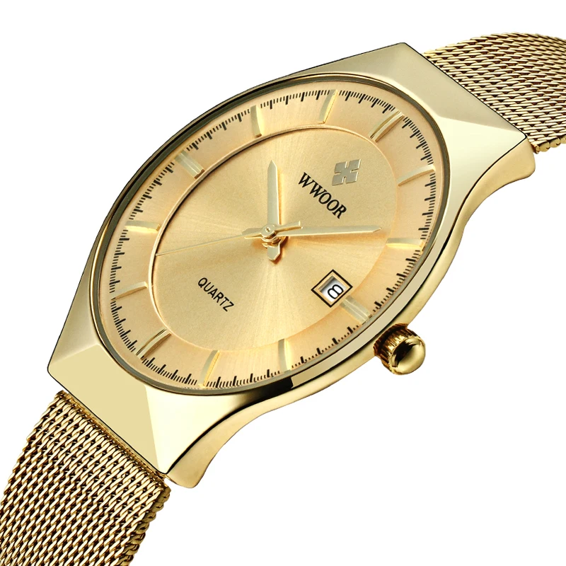 WWOOR 8016 Quartz Watch Men Watches Gold Casual Business Wristwatch Thin Relogio Masculino Minimalist Calendar Factory, 5 colors
WWOOR 8016 Quartz Watch Men Watches Gold Casual Business Wristwatch Thin Relogio Masculino Minimalist Calendar Factory, 5 colors