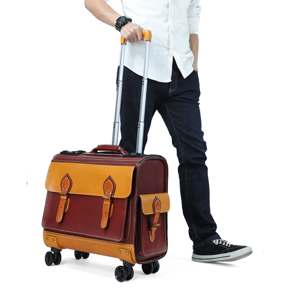 DUJIANG Travel Duffel Bags Men Luggage Set Travel Luggage Bag Multifunction Trolley Travel Bag Luggage, Red-brown
DUJIANG Travel Duffel Bags Men Luggage Set Travel Luggage Bag Multifunction Trolley Travel Bag Luggage, Red-brown