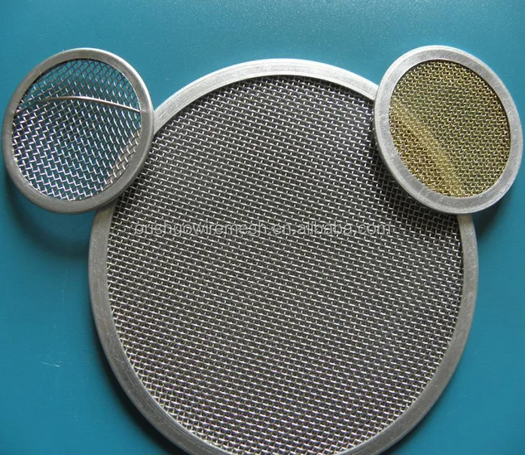 rimmed stainless steel filter disc mesh filter screen