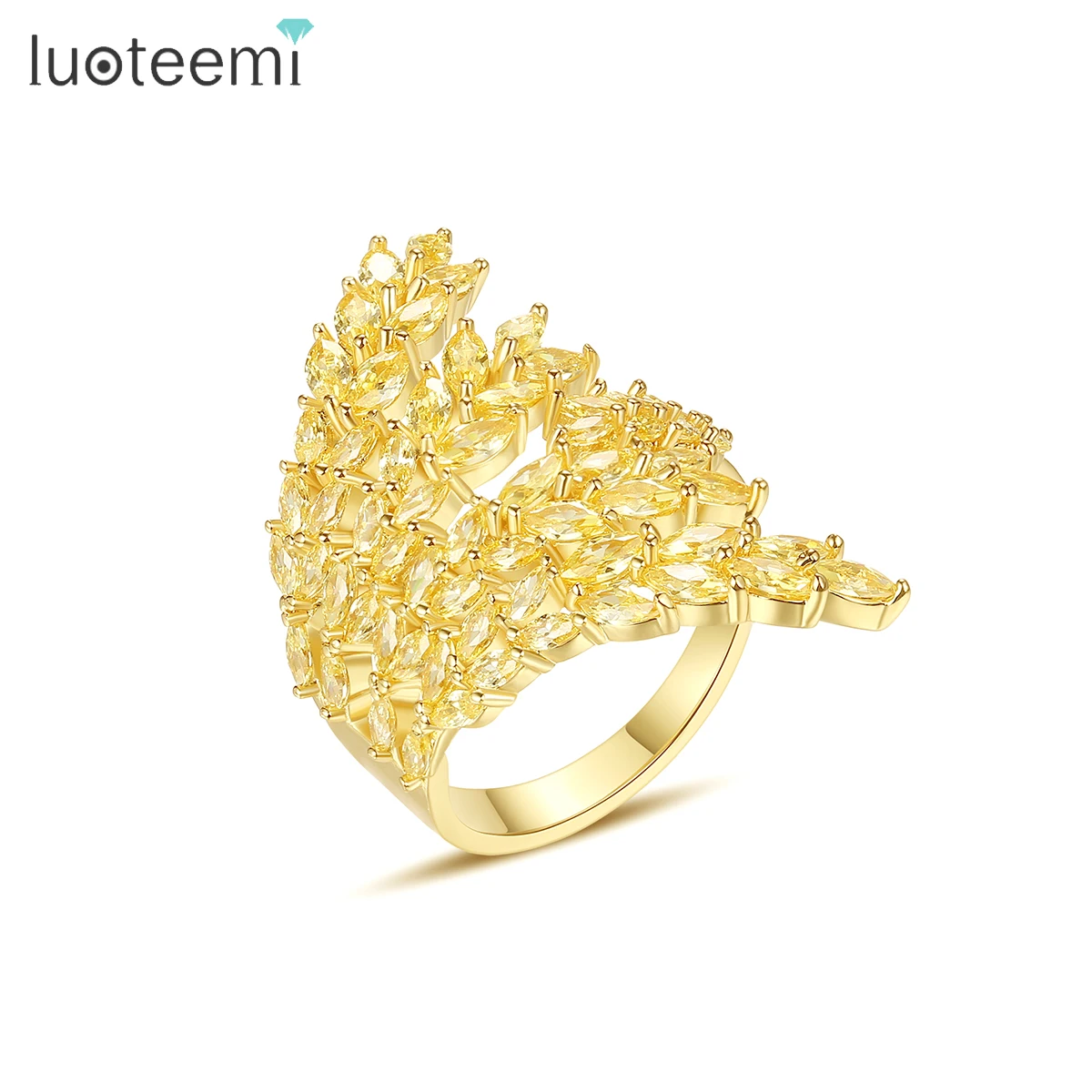 LUOTEEMI New Trendy Dubai Finger Luxury Cubic Zirconia Lady Open Bling Geometric Long Women Big Ring
LUOTEEMI New Trendy Dubai Finger Luxury Cubic Zirconia Lady Open Bling Geometric Long Women Big Ring