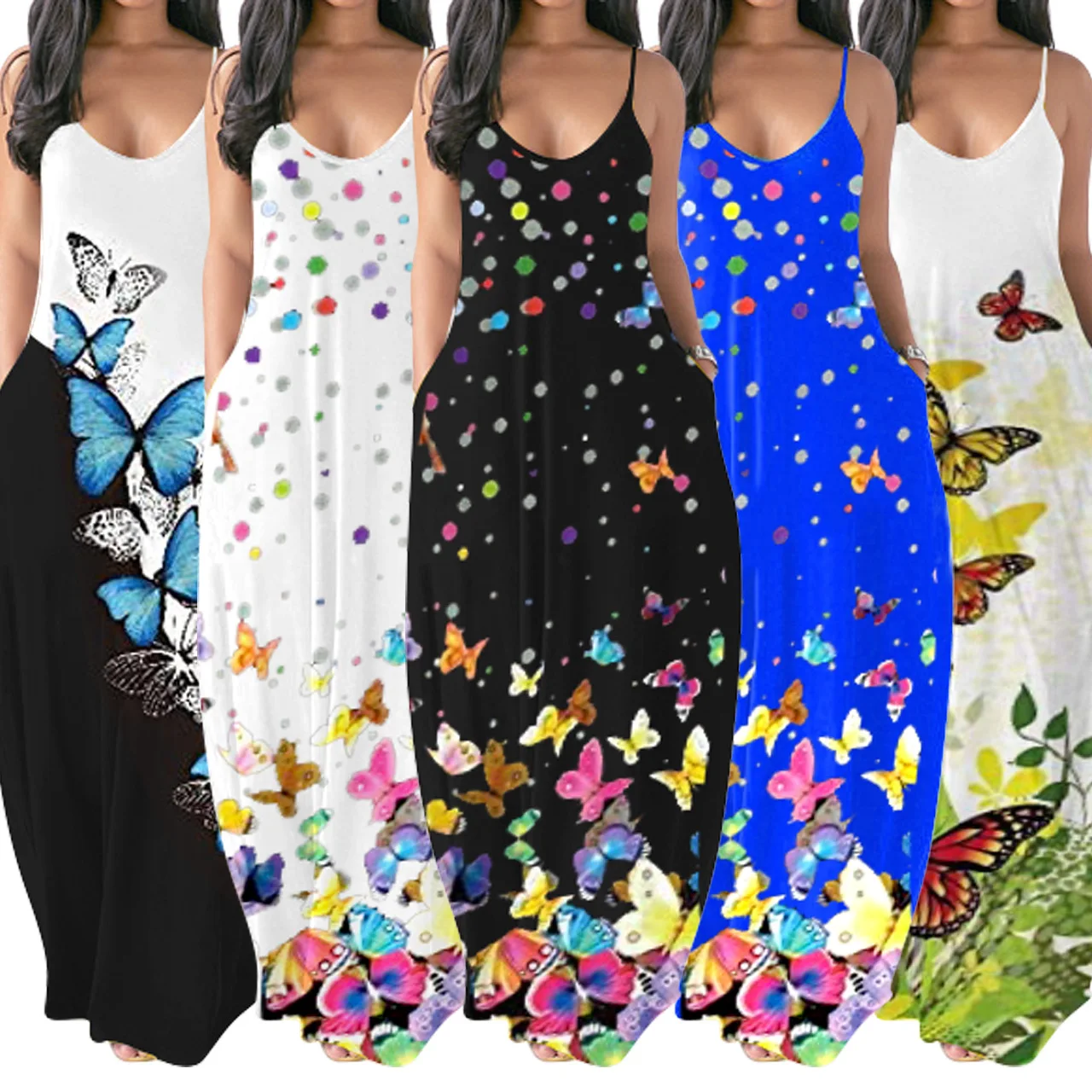 Fashion Solid Color Sexy Tight-fitting Dress Skinny Print Sexy Deep V Sling Strap Dress for Women, As pictures
Fashion Solid Color Sexy Tight-fitting Dress Skinny Print Sexy Deep V Sling Strap Dress for Women, As pictures