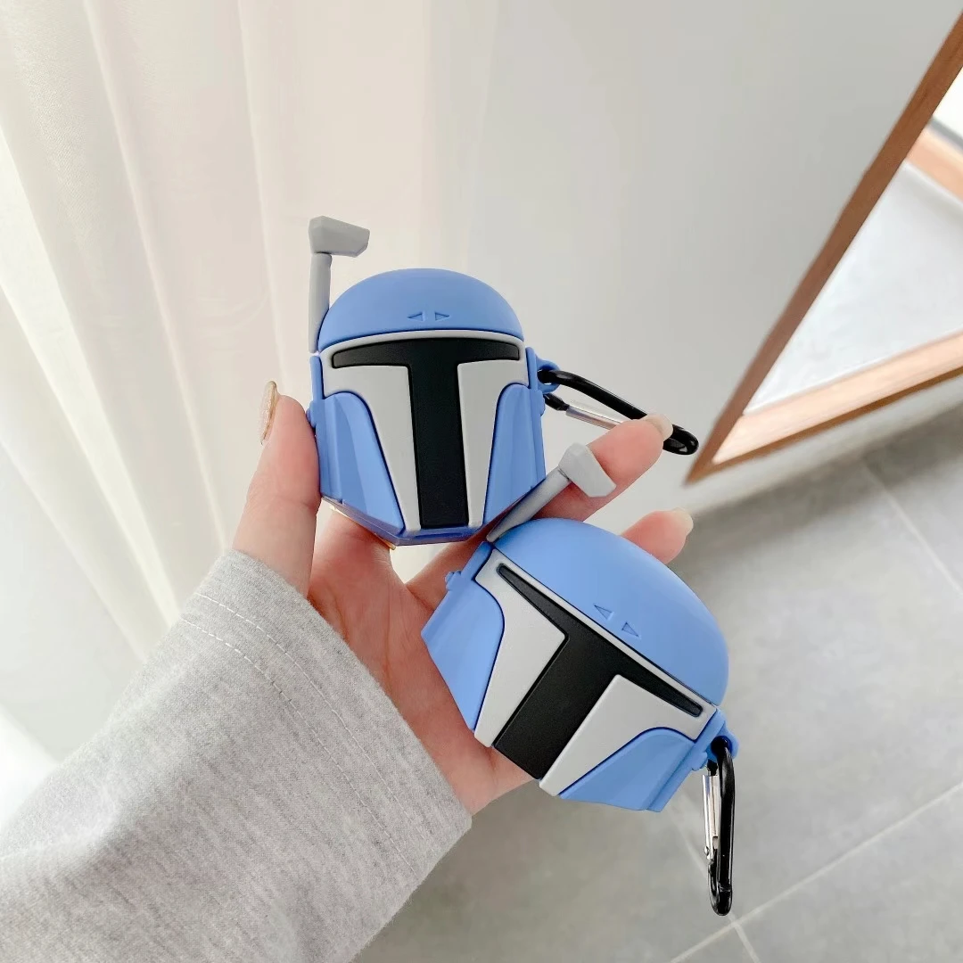 Blue 3D Cute Cartoon Funny Cool Boba Fett Earphones Cover For Air pods Regular Case For Apple Airpods Pro 1 2 3
Blue 3D Cute Cartoon Funny Cool Boba Fett Earphones Cover For Air pods Regular Case For Apple Airpods Pro 1 2 3