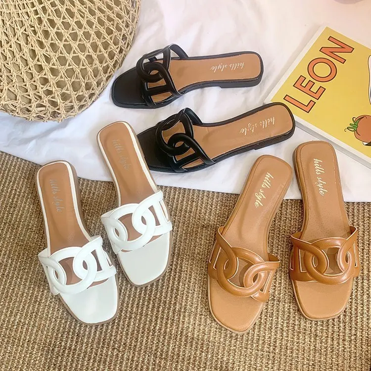 H-shaped slippers female summer flat bottom wear hollow sandals, White, black,brown
H-shaped slippers female summer flat bottom wear hollow sandals, White, black,brown