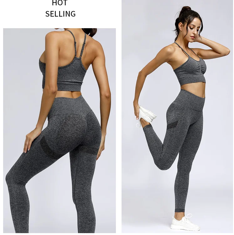 K3349 Women's Seamless Knitted Athletic Sports Bra with Slim Shoulder Strap and srcunch butt lift smile Leggings sets
K3349 Women's Seamless Knitted Athletic Sports Bra with Slim Shoulder Strap and srcunch butt lift smile Leggings sets