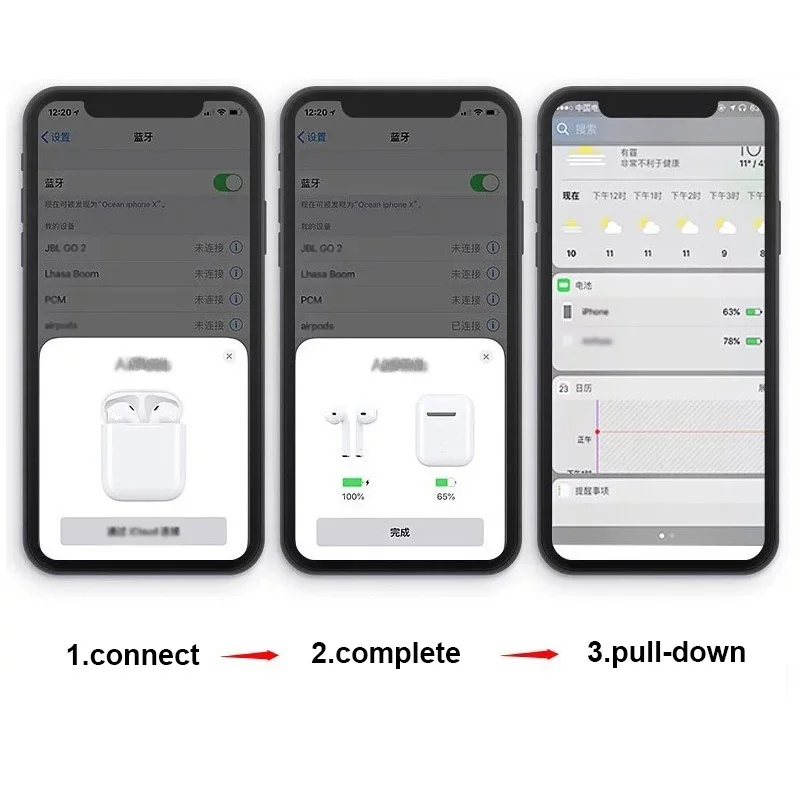 Factory wholesale 1:1 true wireless earbuds 5.0 tws wireless earphone i7s i12 for Airpod 2 Bluetooth headphone - ANKUX.COM