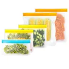 Custom Logo Eco Biodegradable Ziplock Leakproof Food Lunch Snack Storage Packing Freezer Peva Reusable Sandwich Bag