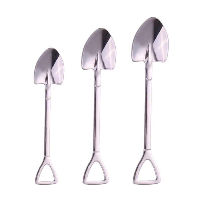High quality Stainless steel Creative Shovel Shape Spoon Tea Coffee Spoon, Silver/golden/ rose gold
High quality Stainless steel Creative Shovel Shape Spoon Tea Coffee Spoon, Silver/golden/ rose gold