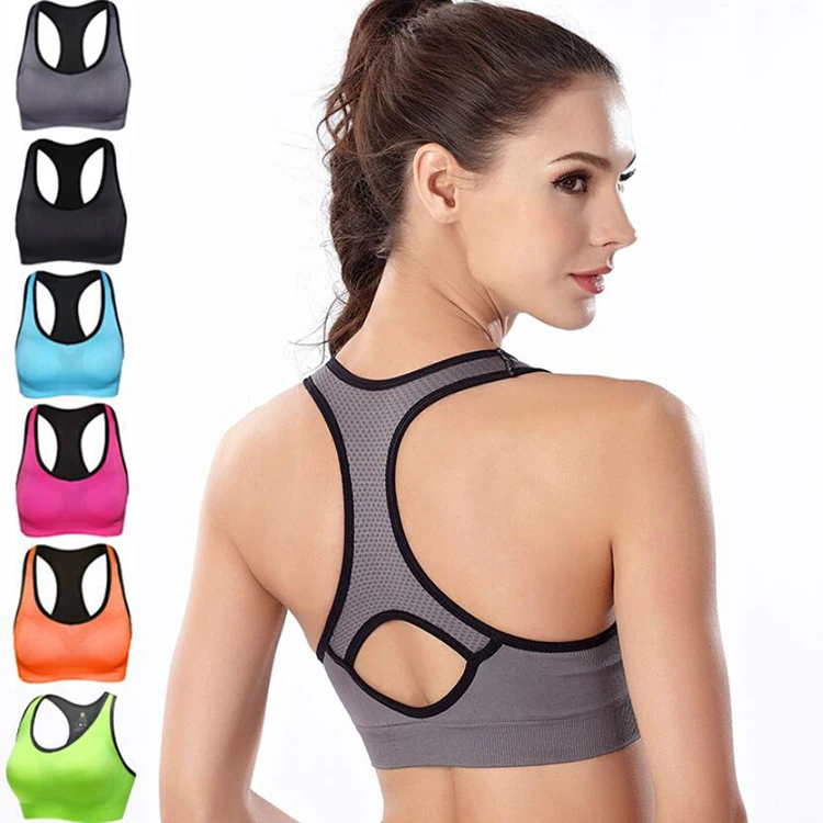 In stock fixed cup sports bra Racerback Padded High Impact Support Seamless Yoga Workout Fitness Top Tight Sports Bra, Customized colors
In stock fixed cup sports bra Racerback Padded High Impact Support Seamless Yoga Workout Fitness Top Tight Sports Bra, Customized colors