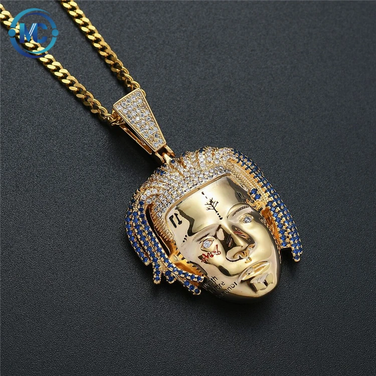 hip-hop singer xxxtentacion's high-quality 18K gold personality necklace, men's accessories Cubic Zircon Iced Out, As showing
hip-hop singer xxxtentacion's high-quality 18K gold personality necklace, men's accessories Cubic Zircon Iced Out, As showing