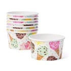 Carton Non-Fluorescent Ice Cream Color Changing Paper Cup