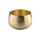 Home hammered brass breathing planter flower pot new
