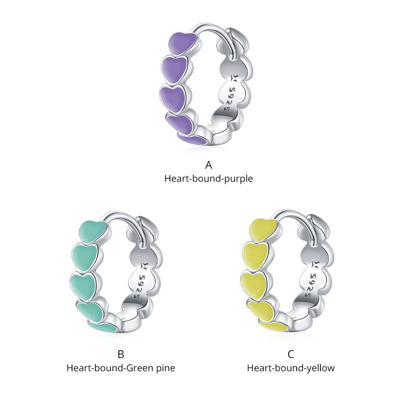 Fashion 2021 Jewelry Enamel Rainbow Heart Earrings Sterling Silver 925 Hoop Earrings For Women
Fashion 2021 Jewelry Enamel Rainbow Heart Earrings Sterling Silver 925 Hoop Earrings For Women