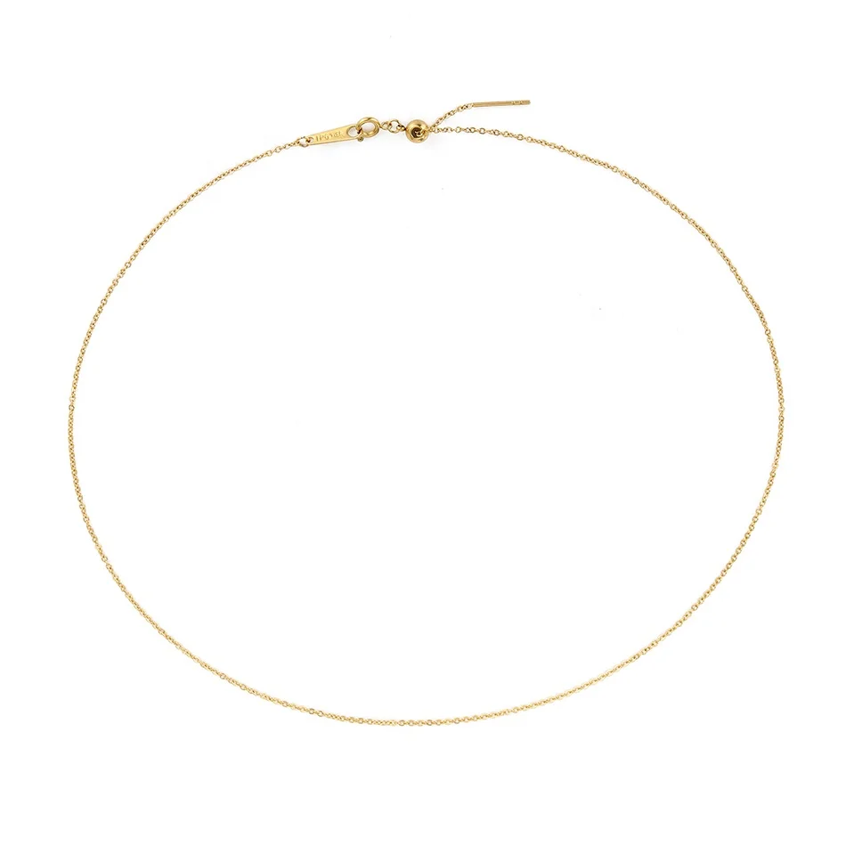 DIY 14k 18k Gold Plated Wholesale 316l Stainless Steel Jewelry Classic Adjustable Link Chain Necklace Chain for Jewelry Making
DIY 14k 18k Gold Plated Wholesale 316l Stainless Steel Jewelry Classic Adjustable Link Chain Necklace Chain for Jewelry Making