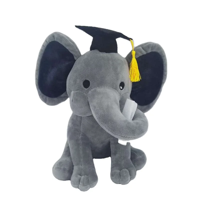 Top Seller Lovely Animal Toy Stuffed Graduation Elephant Doll Kids Gift Plush Christmas Elephant Toy
Top Seller Lovely Animal Toy Stuffed Graduation Elephant Doll Kids Gift Plush Christmas Elephant Toy