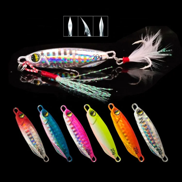 7g to 40g Artificial Vertical Sinking Swim Bait Metal Jig Fishing Lure Hard Saltwater Casting Lead, 6 colors on stock or customized
7g to 40g Artificial Vertical Sinking Swim Bait Metal Jig Fishing Lure Hard Saltwater Casting Lead, 6 colors on stock or customized