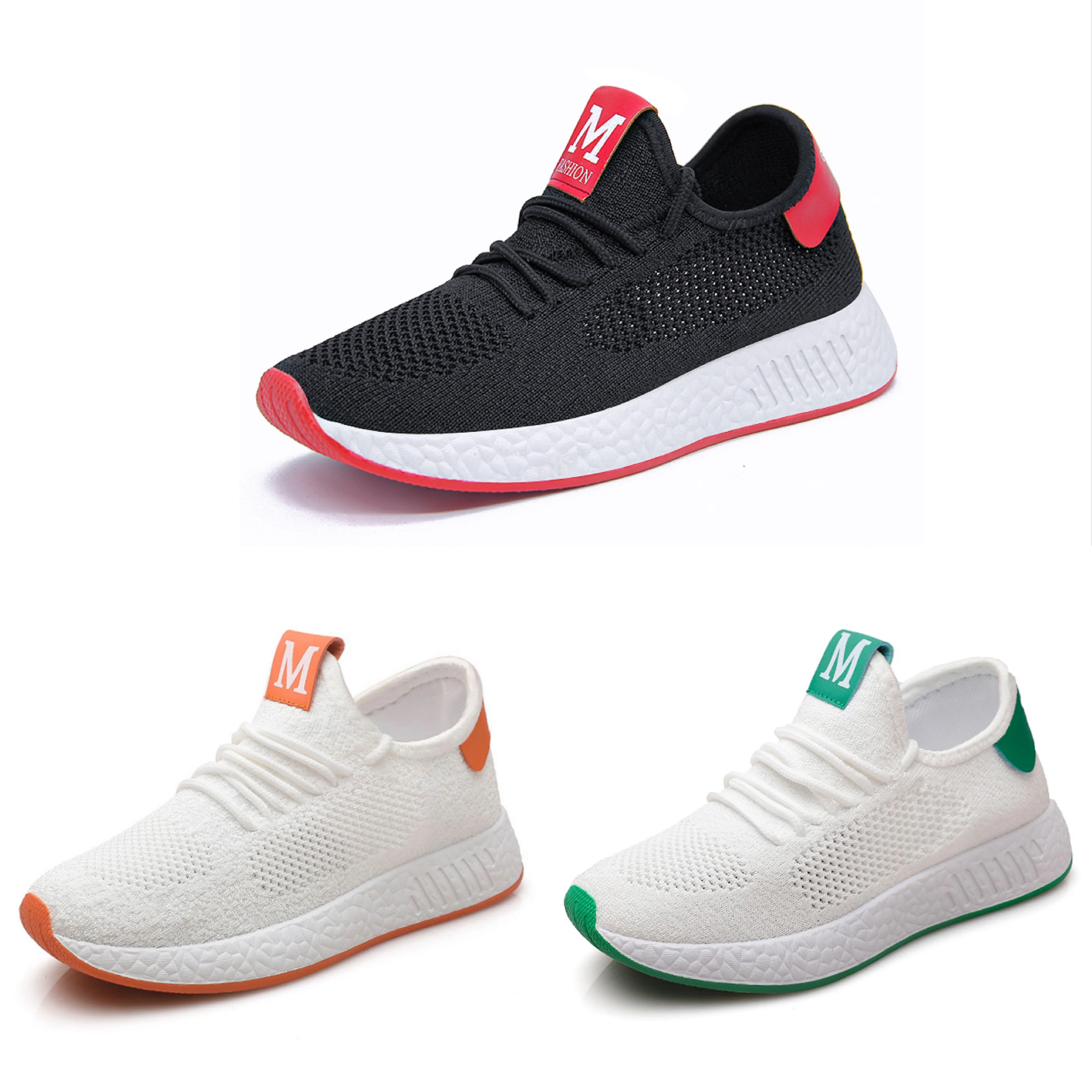Comfortable Soft and Breathable Casual Running Shoes Women's Sport Sneakers, Black, white/orange,white/green
Comfortable Soft and Breathable Casual Running Shoes Women's Sport Sneakers, Black, white/orange,white/green