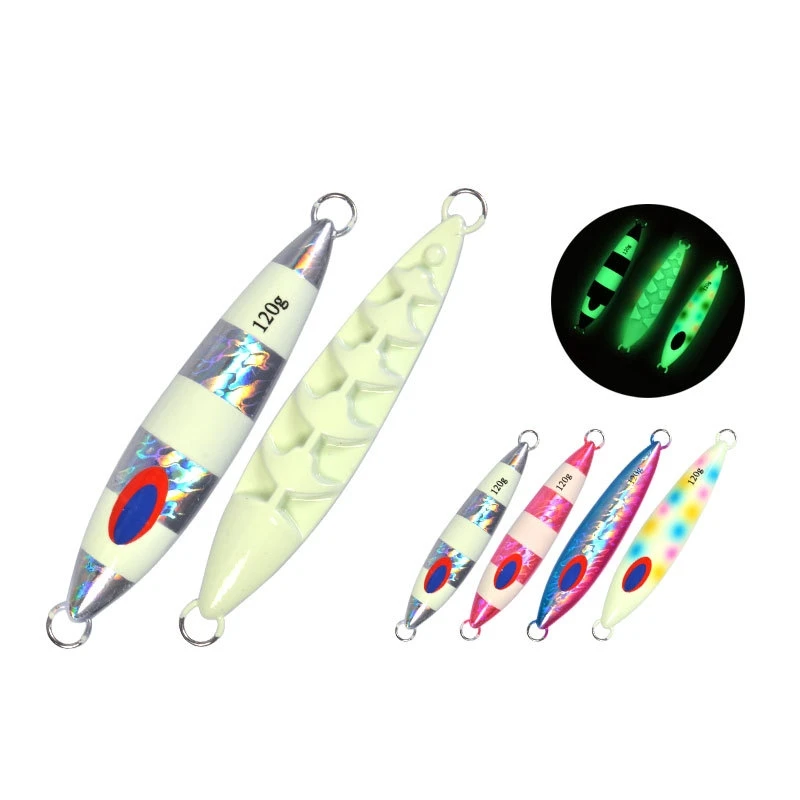 Top Right 100g 120g 150g Jig048 Luminous Jigging Hooks Lures Slow Pitch Jigging Metal Jig Fishing Lure, 4 colors
Top Right 100g 120g 150g Jig048 Luminous Jigging Hooks Lures Slow Pitch Jigging Metal Jig Fishing Lure, 4 colors