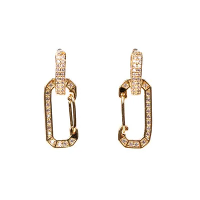 High Quality Full CZ Diamond S Shaped Clip on Huggie Hoop Earrings Gold Plated Zirconia Pin Shape Dangle Earrings For Women
High Quality Full CZ Diamond S Shaped Clip on Huggie Hoop Earrings Gold Plated Zirconia Pin Shape Dangle Earrings For Women
