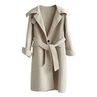 Pure wool woolen Winter leisure women coats