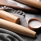 high quality wooden french embossed rolling pin for baking