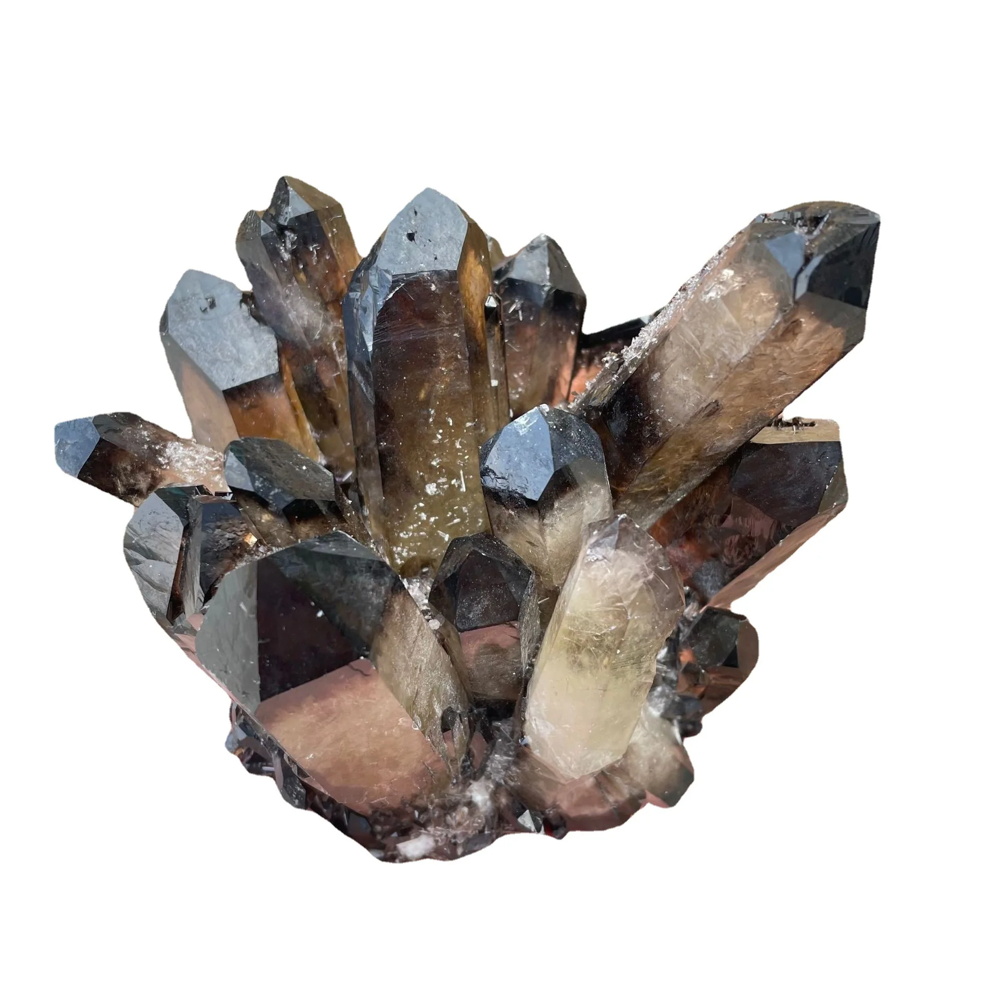 Natural Healing Crystal Geode Large Smoky Quartz Cluster Crystal for Home Decor
Natural Healing Crystal Geode Large Smoky Quartz Cluster Crystal for Home Decor
