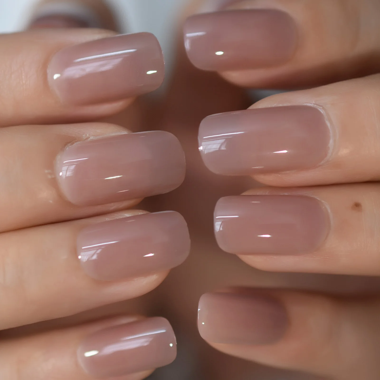 Glossy Surface Light Brown Press On Nail For Daily Wearing Fake Nail Squoval False Nails
Glossy Surface Light Brown Press On Nail For Daily Wearing Fake Nail Squoval False Nails