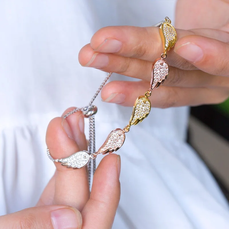 Elegant angel's wingsPetal Bracelets Double Wear CZ Zircon Copper Jewelry For Women Banquet Anniversary Decorations Bracelets
Elegant angel's wingsPetal Bracelets Double Wear CZ Zircon Copper Jewelry For Women Banquet Anniversary Decorations Bracelets