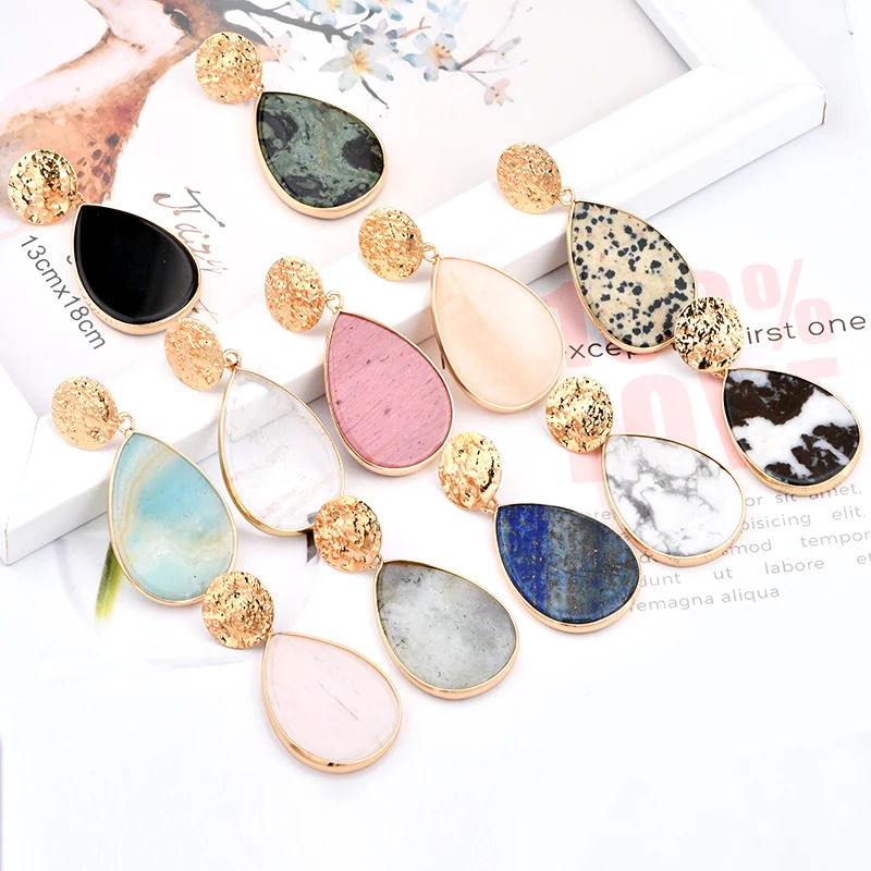 Natural Stone Earrings New Delicate and Diverse Hypoallergenic Pendant Stone Earrings
Natural Stone Earrings New Delicate and Diverse Hypoallergenic Pendant Stone Earrings