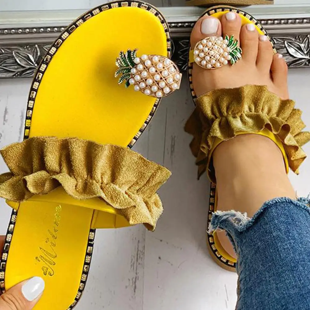 Flat Bohemian Style Lady Casual Sandals Slippers Beach Shoes Sweet Fashion Women Girls Pearl Sandals
Flat Bohemian Style Lady Casual Sandals Slippers Beach Shoes Sweet Fashion Women Girls Pearl Sandals
