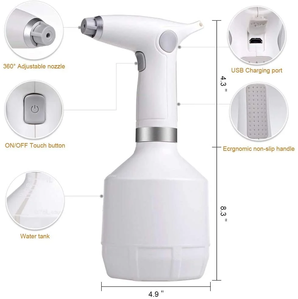 Disinfection Electric Mist Sprayer Pump Sprayer USB Charge Portable Sprayer
Disinfection Electric Mist Sprayer Pump Sprayer USB Charge Portable Sprayer