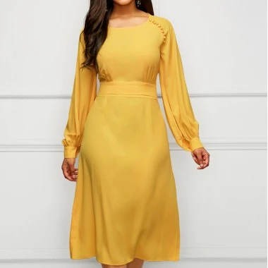 Wholesale Plus Size Dress Long Sleeve Tassel Lady Dress Women Casual Dress With Ruffle, Yellow
Wholesale Plus Size Dress Long Sleeve Tassel Lady Dress Women Casual Dress With Ruffle, Yellow