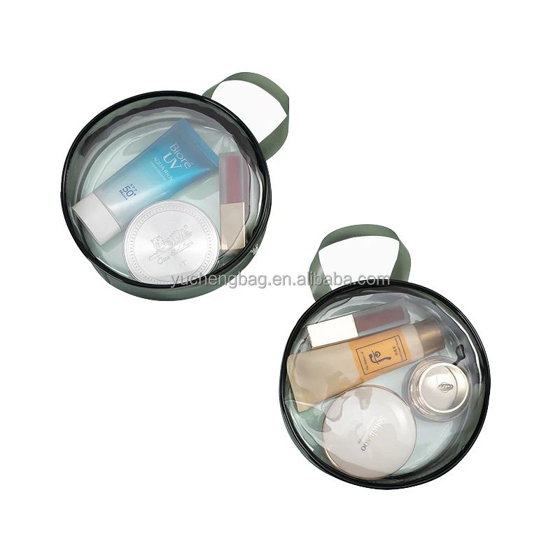 OEM Transparent PVC Round Cosmetic Bag Clear Make up Pouch with Zipper, Pink,light yellow
OEM Transparent PVC Round Cosmetic Bag Clear Make up Pouch with Zipper, Pink,light yellow