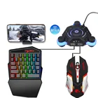 Wireless BT5.0 PUBG Mobile Gaming Accessories Battle Dock Station Keyboard and Mouse Converter For IOS and Android