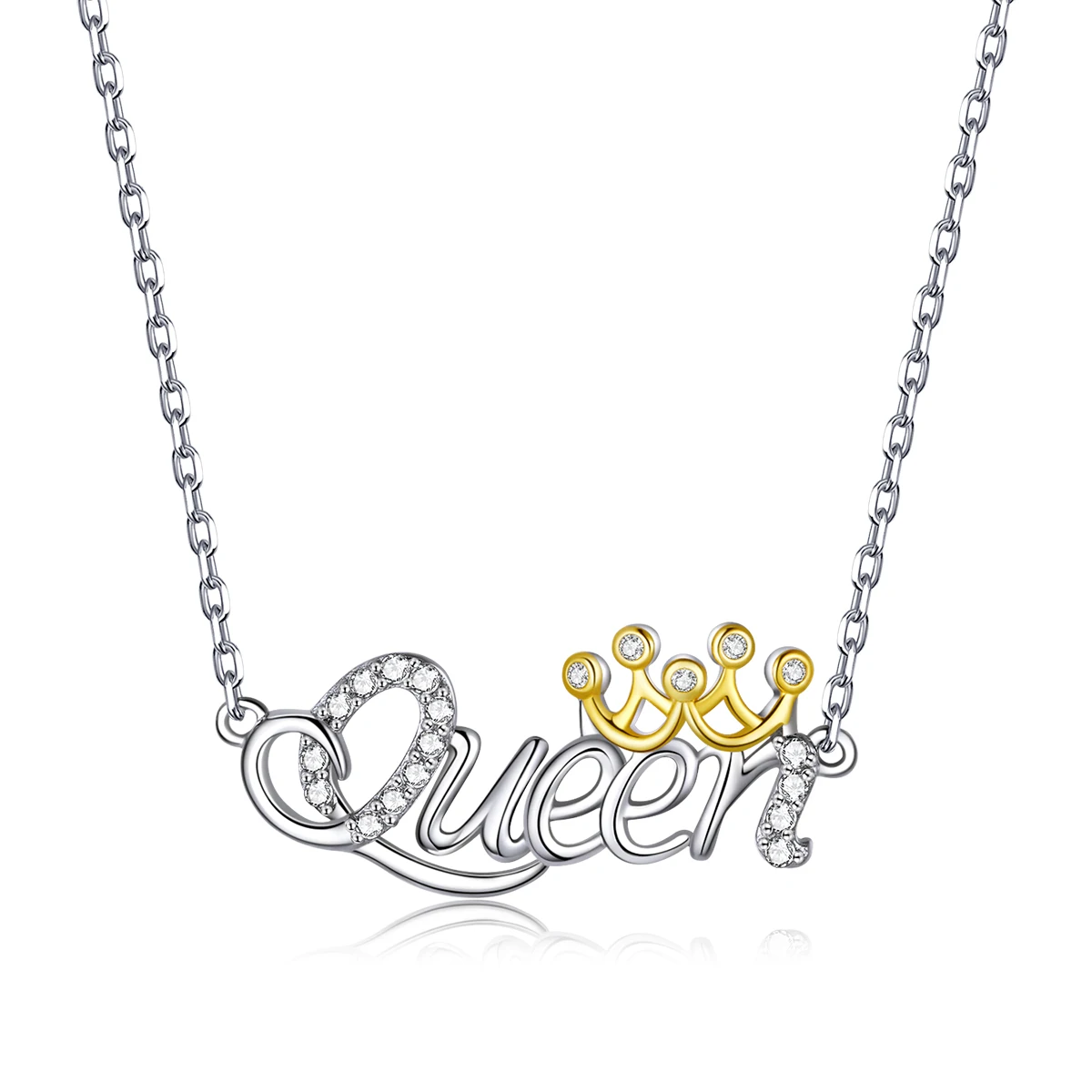 Original Design Queen's Necklace Sterling Silver S925 Female Plated Platinum Zircon Necklace
Original Design Queen's Necklace Sterling Silver S925 Female Plated Platinum Zircon Necklace