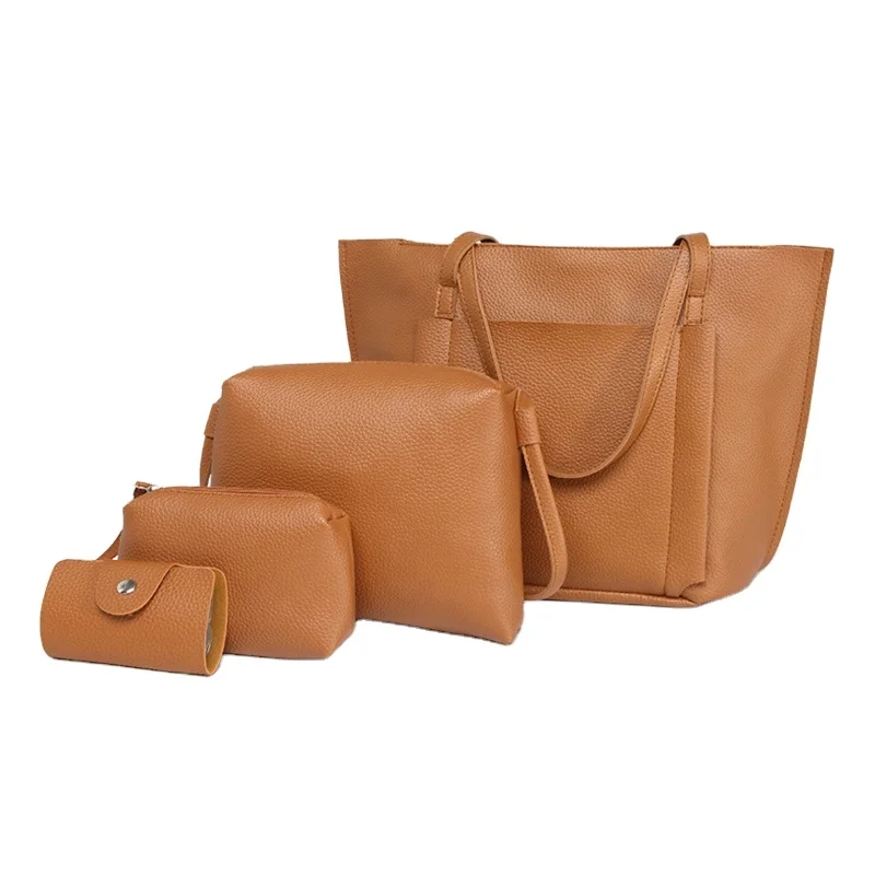New goods 4 pcs women tote handbag set elegant ladies pu leather handbag sets, Red brown khaki gray pink
New goods 4 pcs women tote handbag set elegant ladies pu leather handbag sets, Red brown khaki gray pink