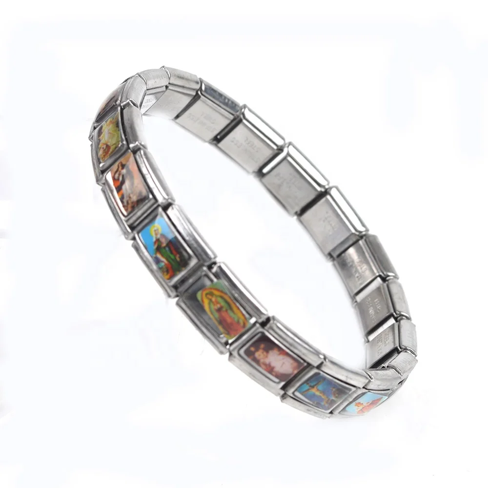 Catholic Gift Stretchy Alloy Wrist Christian Bangle Bracelets Men Women Black Metal Saints Magnet Bracelets, Picture
Catholic Gift Stretchy Alloy Wrist Christian Bangle Bracelets Men Women Black Metal Saints Magnet Bracelets, Picture