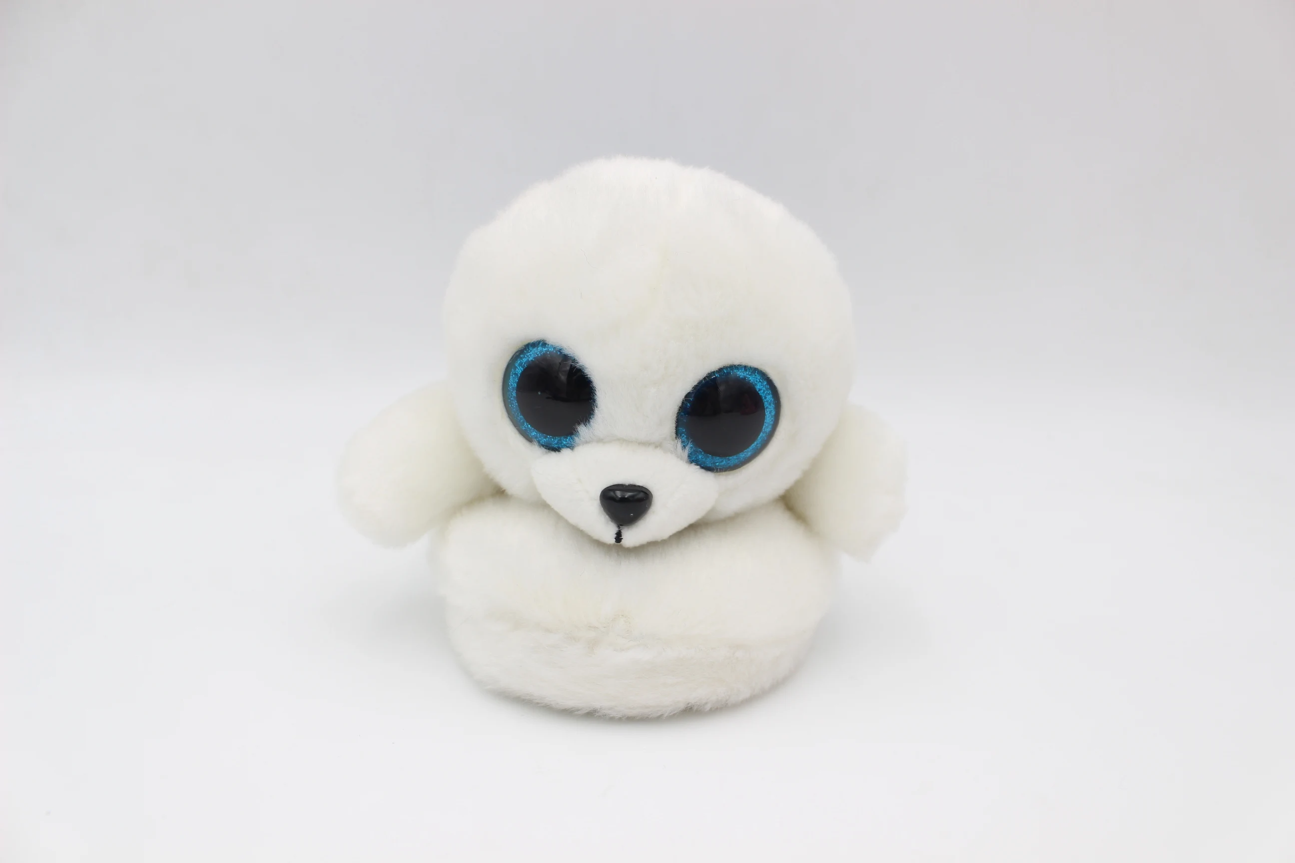 plush slippers animal shape watery eyes white seal winter plush