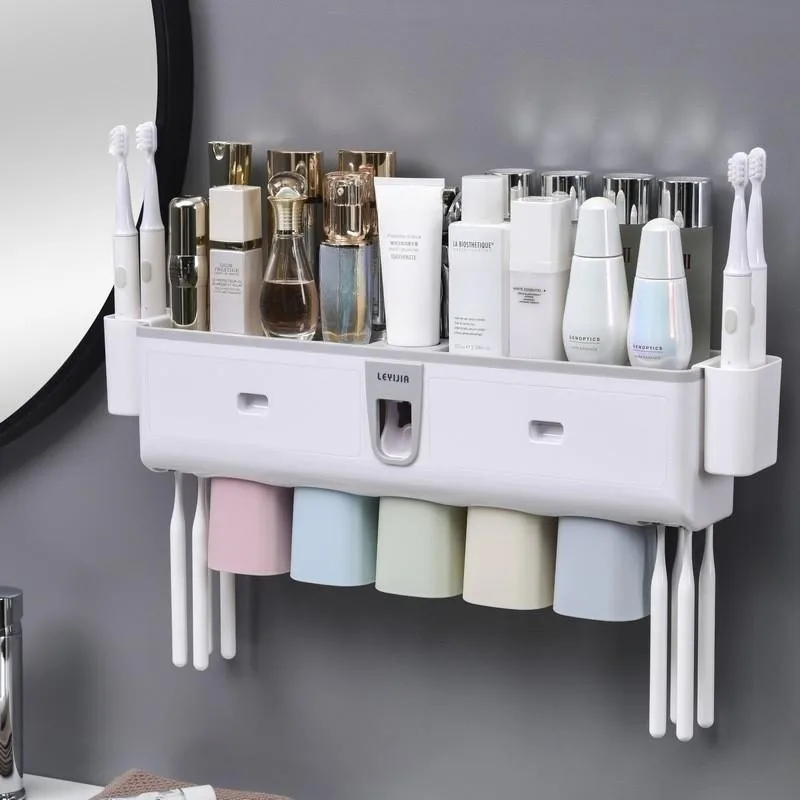Toothbrush holder self-motion toothpaste dispenser Toothbrush suits Bathroom products
Toothbrush holder self-motion toothpaste dispenser Toothbrush suits Bathroom products