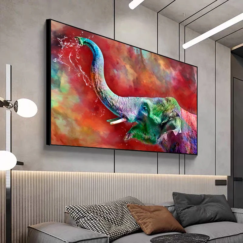 Color Oil Painting ELephant Playing the Water Canvas Painting Posters and Prints Wall Art Pictures For Home Decoration 
Color Oil Painting ELephant Playing the Water Canvas Painting Posters and Prints Wall Art Pictures For Home Decoration