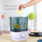 Top filling 5L mist air ultrasonic LED lamp room aroma essential oil humidifier mist maker fogger