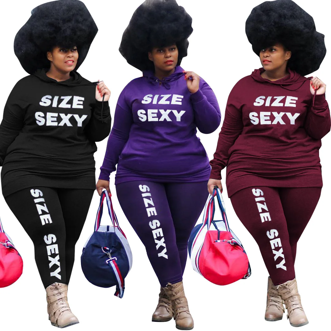 2022 Plus Size Women Winter Two Piece Tracksuit Letter Print Outfits For Womens Fashion Jogger Pants Hoodie 2 Piece
2022 Plus Size Women Winter Two Piece Tracksuit Letter Print Outfits For Womens Fashion Jogger Pants Hoodie 2 Piece