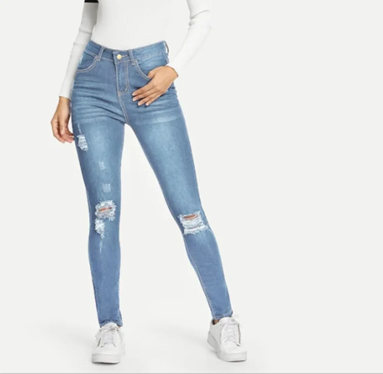2021 New Fashion Street wear women Jeans Destroyed Ripped Design Pencil Pants Ankle Skinny women Full Length Jeans
2021 New Fashion Street wear women Jeans Destroyed Ripped Design Pencil Pants Ankle Skinny women Full Length Jeans