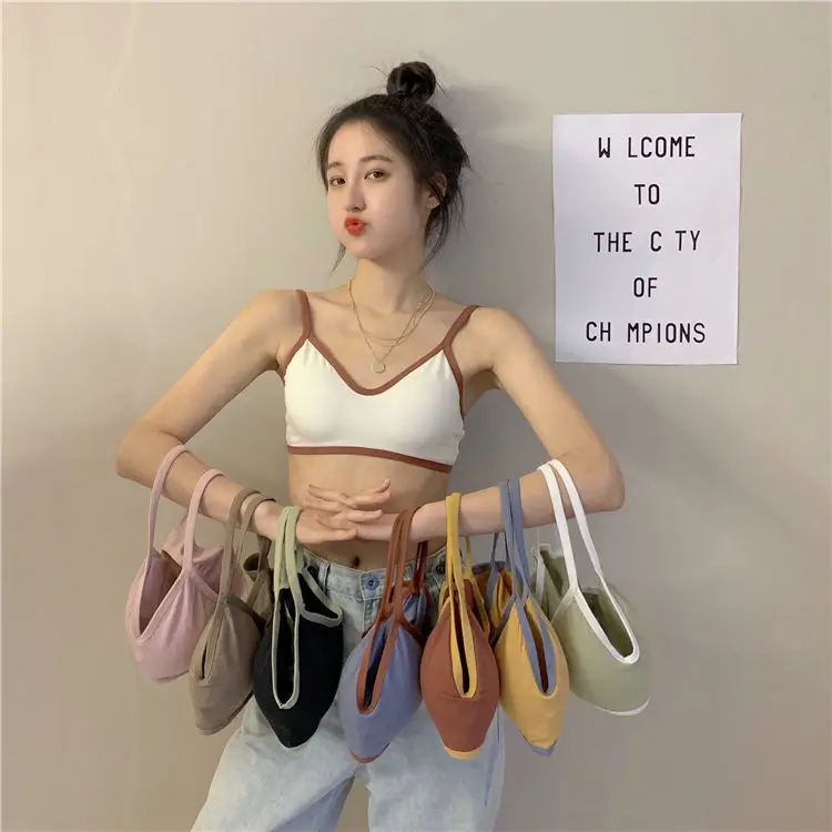 New style one piece tube top bra seamless sport bra for women girl underwear with sponge bra vest, White, pink, yellow, green, black, blue, brick red
New style one piece tube top bra seamless sport bra for women girl underwear with sponge bra vest, White, pink, yellow, green, black, blue, brick red