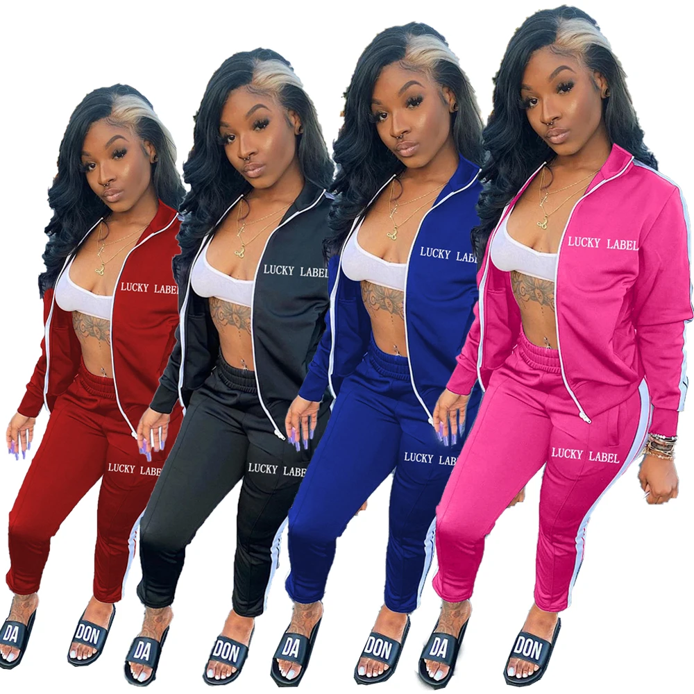 L284651 Fashion Jogger Casual Letter Embroidery Zipper Sports 2 Piece Set
L284651 Fashion Jogger Casual Letter Embroidery Zipper Sports 2 Piece Set