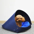 Best Selling Premium Felt Cat Bed House Design Cute Pet Tent Small Dog Bed Four Seasons Universal
