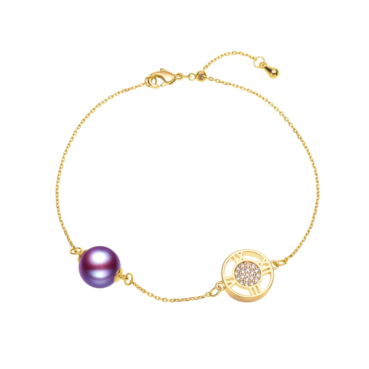 Handmade Jewelry Cultured Natural Freshwater Pearl 9-10MM Pearls Gold Bracelet
Handmade Jewelry Cultured Natural Freshwater Pearl 9-10MM Pearls Gold Bracelet